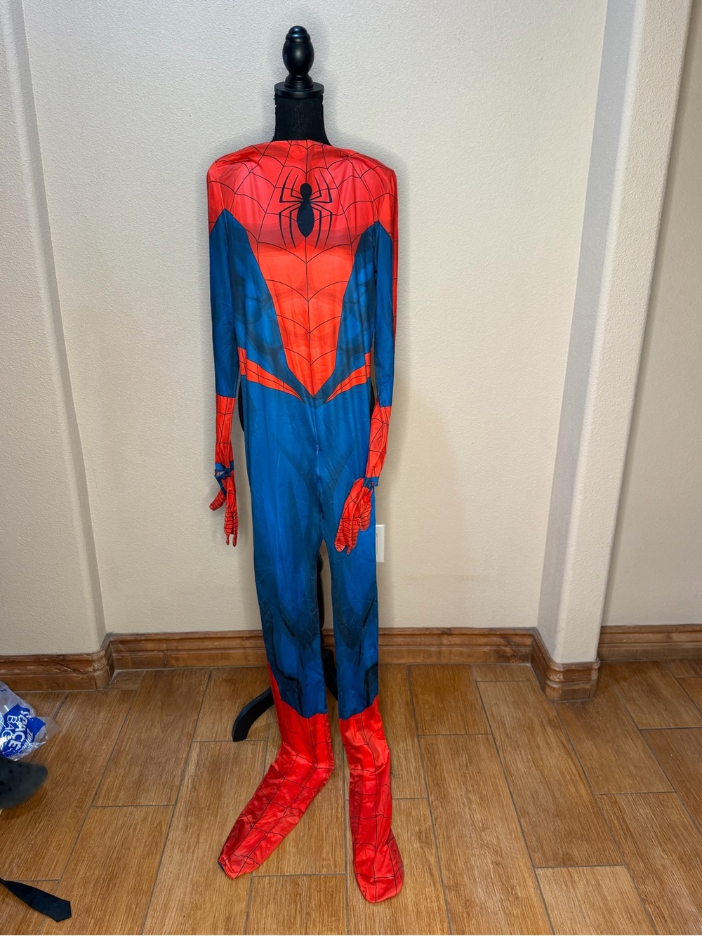 Mens Marvel Red & Blue Spider Hero Jumpsuit Sz OS